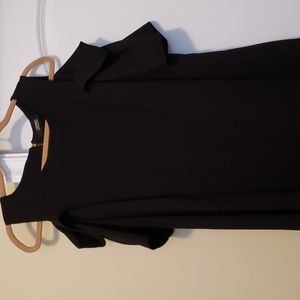Dennis Basso Black cold shoulder dress